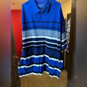 Used Blue Black n White Collar Shirt👕💙